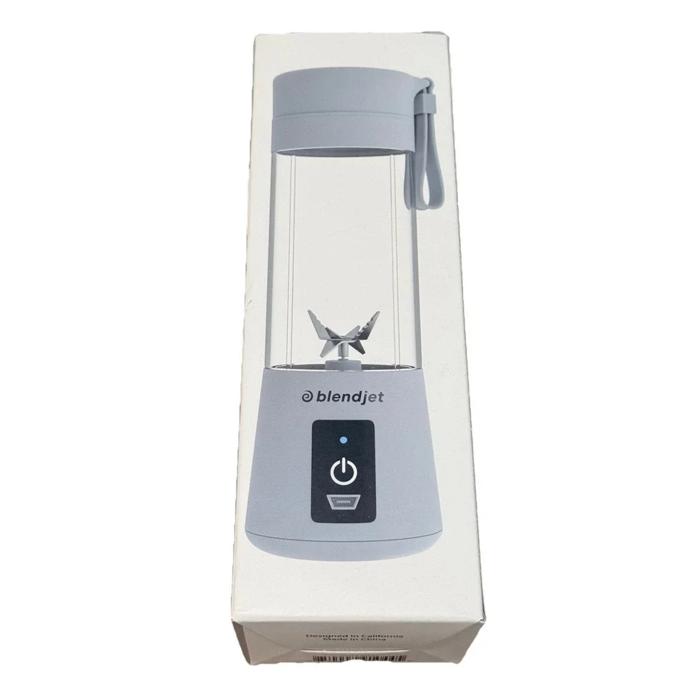 BlendJet 1 The Original Portable Blender Cool Gray Cordless USB Rechargeable NIB